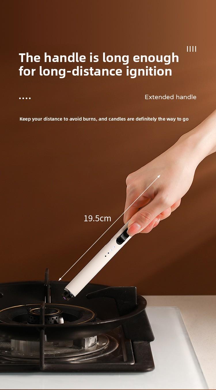FaSoLa Aromatherapy Candle Igniter, Long-Handle Incense Lighter, Windproof Special Gas Stove Electronic Pulse Lighter