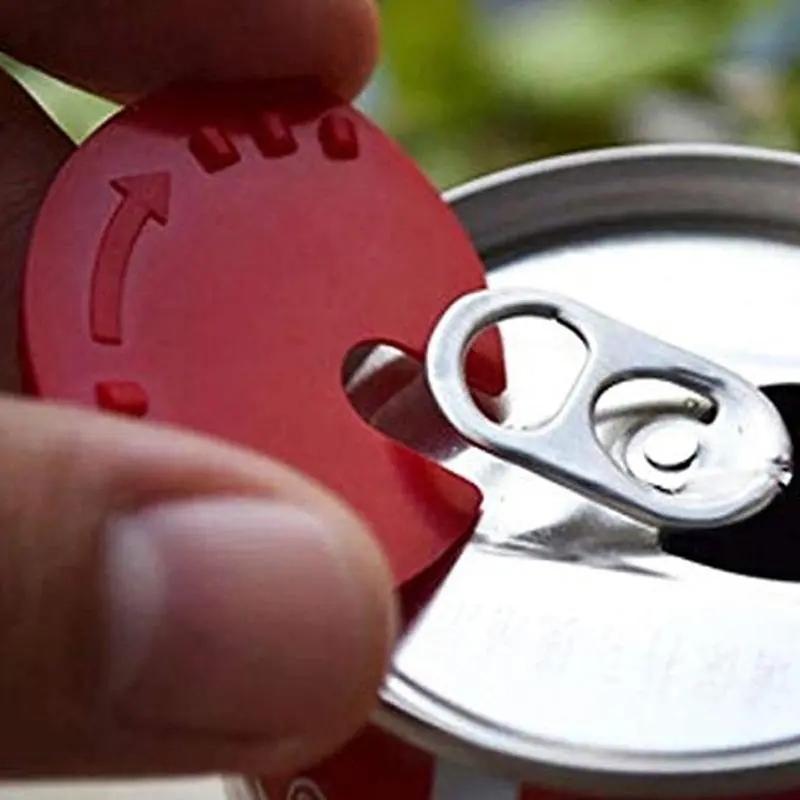 Reusable Beverage Can Lid Cap, 5 Counts Leakproof Plastic Drink Tops Cover