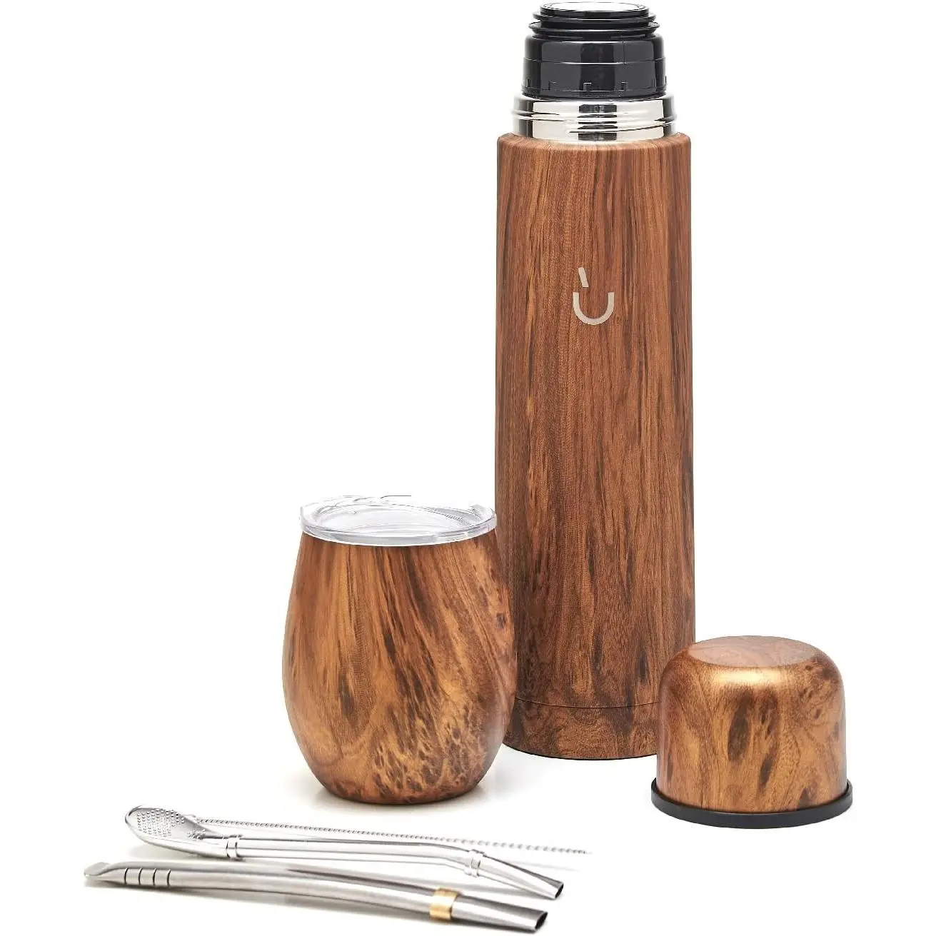 BALIBETOV Yerba Mate Set – Stainless Steel Mate Gourd, Thermal Flask & Bombilla Straw – Complete Mate Kit, Double Wall Insulated, BPA Free, Dishwasher Safe