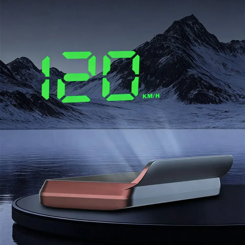 Hud Car Head Up Display, Automotive Vehicle GPS Speedometer, Odometer Hud, Supports KMH/MPH Switching, Ideal for Enhanced Driving Experience