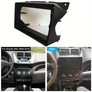 9Inch 1din 2din android car radio Car Frame Fascia Adapter For Suzuki Alto Japanese 2009-2016 Radio Audio Dash Fitting Panel Kit