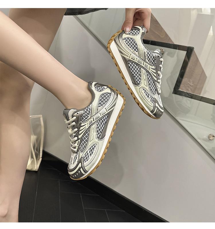 2026 New Model Women's Dad Shoes Breathable Sports Shoes Trendy Casual Versatile Anti-Slip Breathable