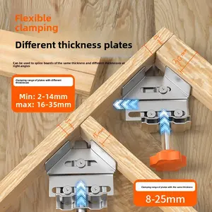 Stainless Steel 90 Degree Right Angle Clamp, Welding & Woodworking Fixing Clip, Multipurpose Corner Holding Tool