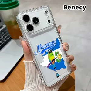 Phone case for iPhone 17 15 16 14 Pro Max 13 12 11 Air XR XS E Nicaragua Bird Anti-Yellowing Shockproof durable ultra-thin Crystal Cover