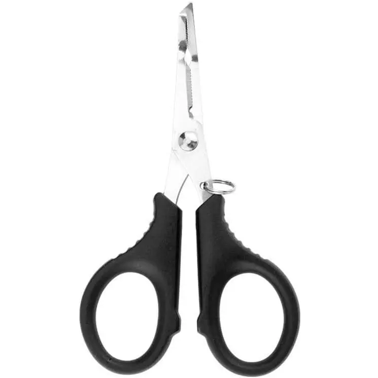 Multifunctional Fishing Plier Fish Hook Remover   with Hooked Tip Practical Fishing Tool Durable Stainless Steel Fish Hook Remover Multifunctional Fishing Tool Accessory, Black