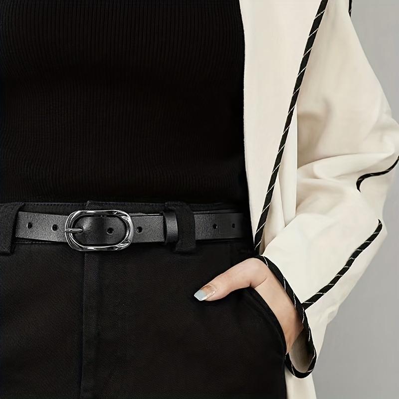 jewelry Women'S Belt, Casual Business Style, Versatile Buckle, Light Body, Daily Commute & Weekend Accessory, Mature Fit