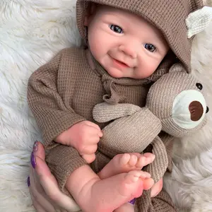 Girls Reborn Lifelike Fashion Doll 18 Inch Full Body Silicone Handmade Weighted Newborn Set CE CPC ASTM F963 Certified 3700g