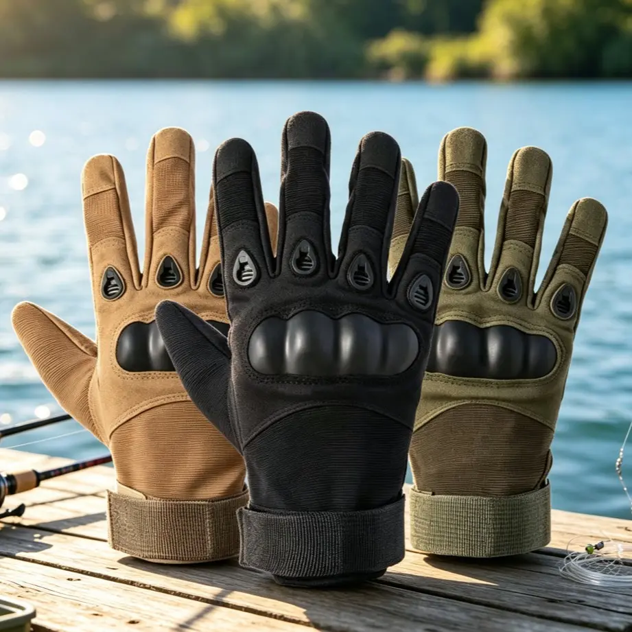Camouflage Tactical Gloves, Outdoor Hunting Gloves, Fishing Gloves, Cycling Gloves, Hiking Gloves, Durable, High-Quality, All-Season Use