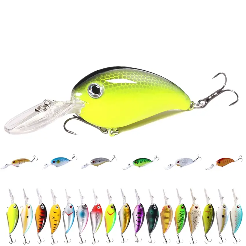 Saltwater Rock Fat Hard Crankbait 10cm 14g Long Distance Casting Artificial Fishing Lures for Sea Bass Freshwater Game Fish Tackle