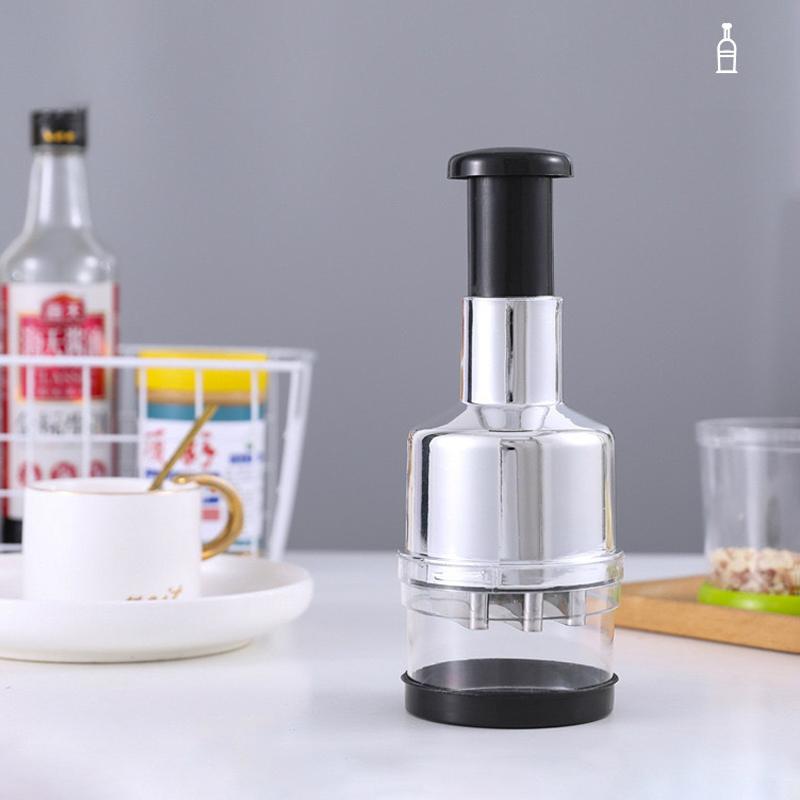 Girly Transparent Garlic Press, Stainless Steel Durable Kitchen Crusher, Manual Compact Vegetable Slicer & Cooking Tool