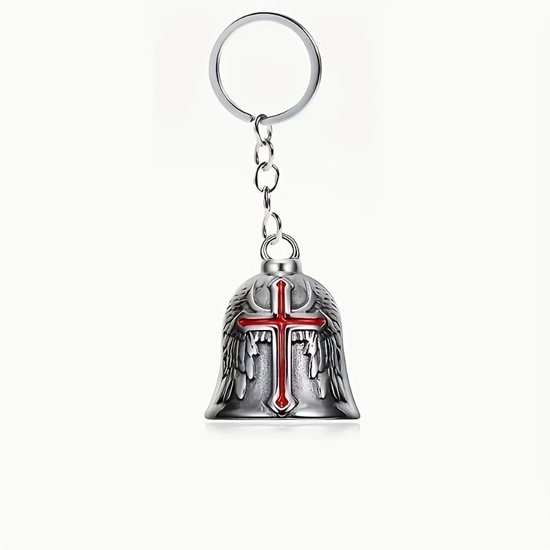 3pcs Motorcycle Bells Punk Guardian Angel Wing Luck Motorcycle Decor