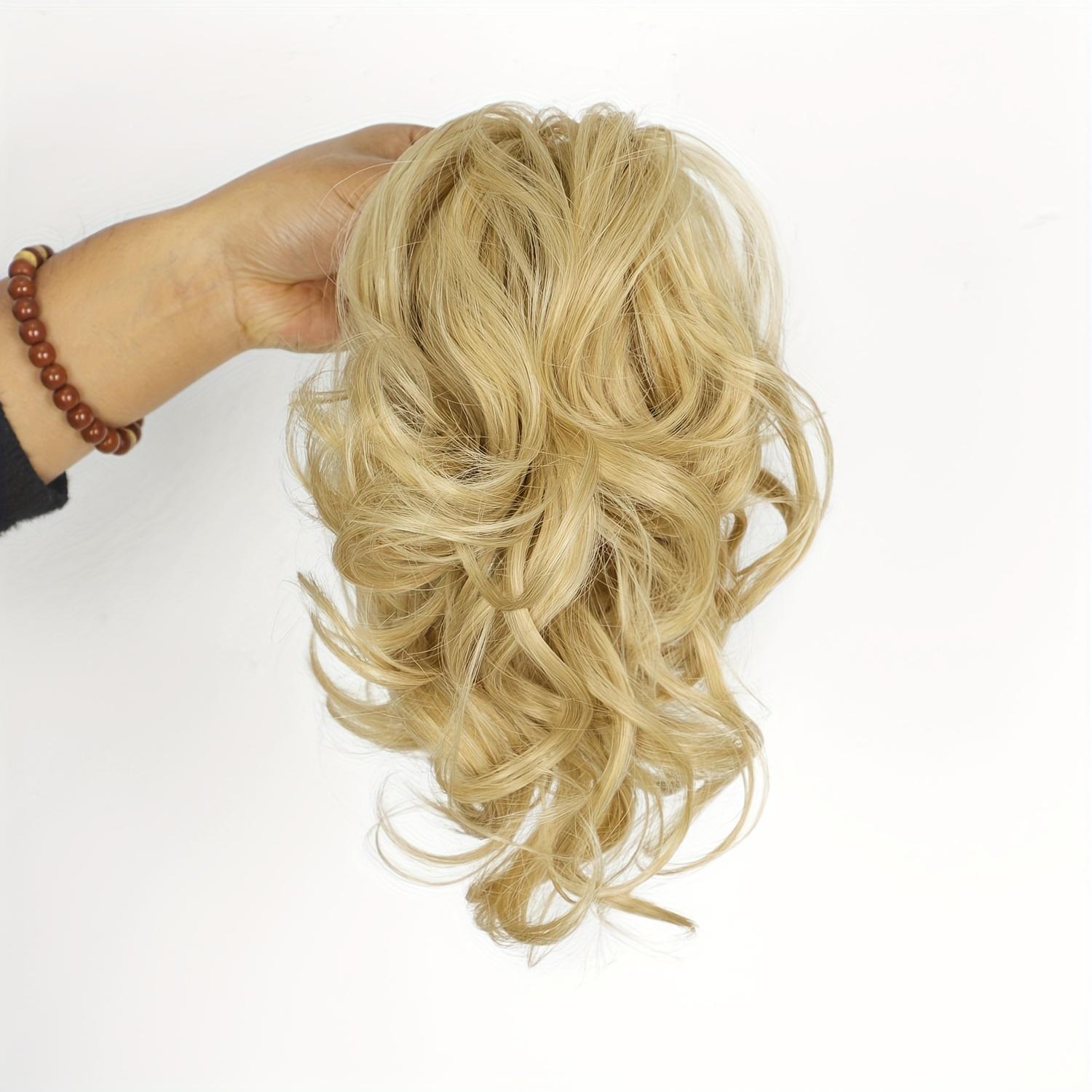 Women's Wig Big Wave Claw Clip Short Ponytail Fluffy Ponytail Braid