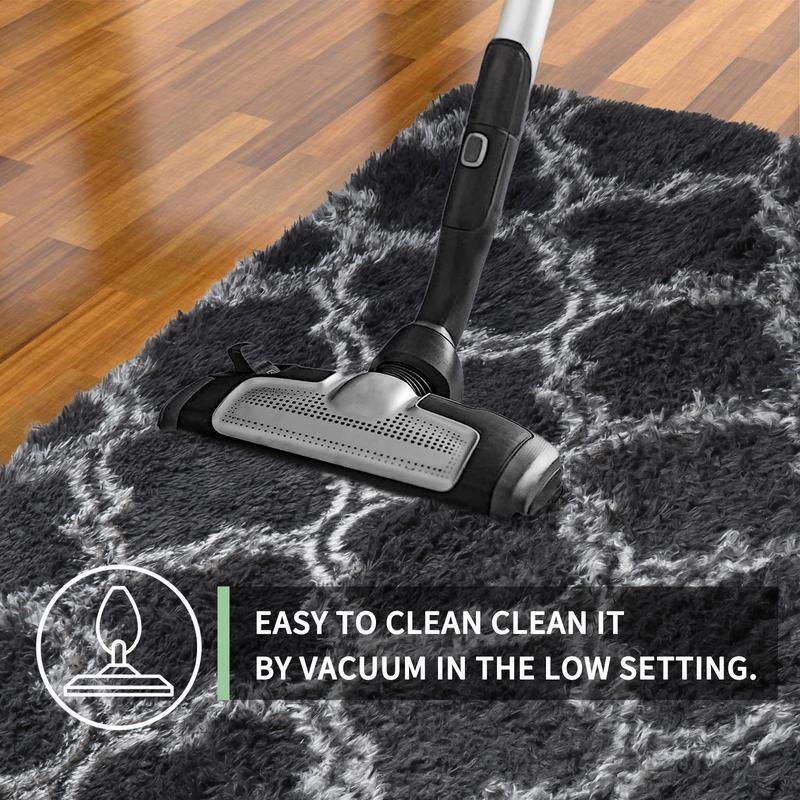 FAMVAL Large Size Plush Rugs Big Fluffy Area Rug Non-slip Soft Shaggy Carpet Mats for Livingroom Bedroom Nursery Home Decor Gray Lantern Christmas gifts