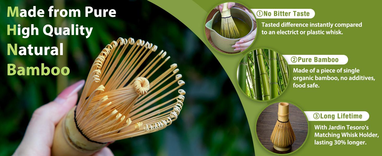 20OZ Matcha Whisk Set - 5PCS Japanese Tea Set Includes Matcha Bowl with Spout, Bamboo Whisk with Ceramic Holder, Bamboo Scoop and Sifter, Matcha Kit for Ceremony, Gift for Matcha Lovers (Matcha Green)