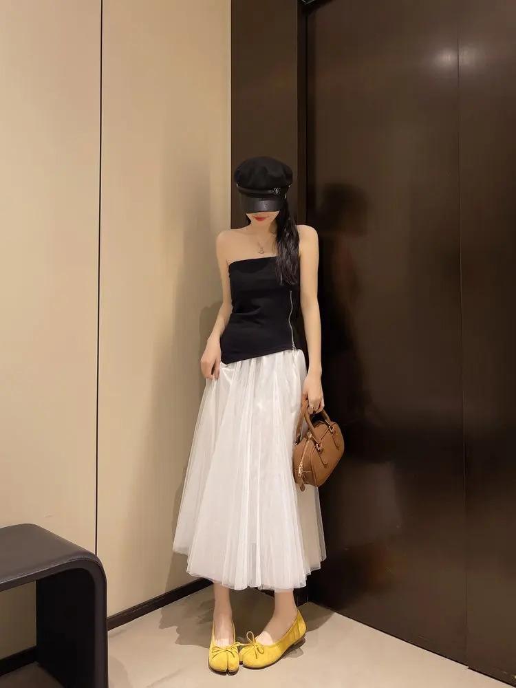 2026 New Pig Hoof Shoes, Cowhide Split Toe Shoes, Women's Summer Flat Bottom Shallow Mouth Single Shoes, Ballet Horseshoe Shoes, Axigo Same Style, One Step Stepping