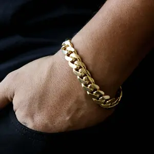 Miami Cuban Bracelet, Miami Cuban Link Bracelet, Men Gold Bracelet 14k Solid Gold Bracelet, Solid 14k Gold Bracelet, Chunky Gold Bracelet