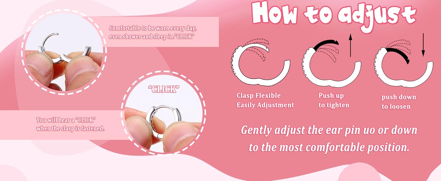 FUNRUN Hypoallergenic Earrings For Women Small Huggie Hoop Earrings Sleeper Double Love Heart Earrings Cute Tiny CZ Butterfly Star Cartilage Earrings Hoop Set 10mm
