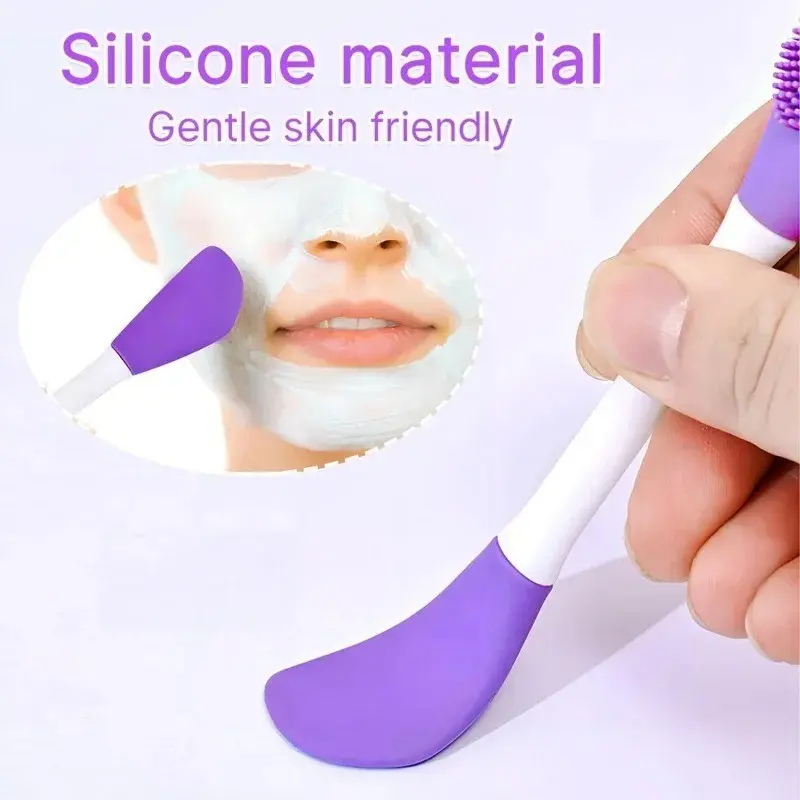 Silicone Face Brush Set with Dual-Head Applicator, 8/4/2 Pieces Skincare Tools for Masks and Lotions, Essential Beauty Accessories