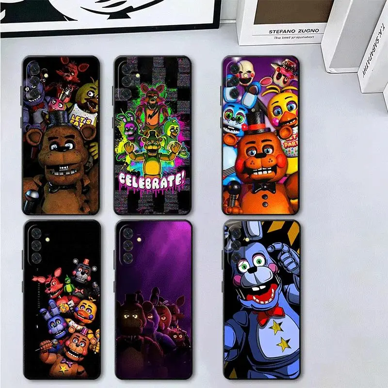 Creepy Animatronic Bear Bunny 6-Style Full Set Matte Android Case for Samsung S26 S25 S24 S23 S22 S21 Ultra Plus FE
