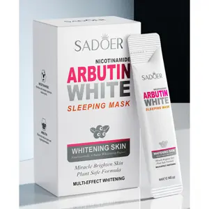 Wash-Free Night Mask 3-Pack Niacinamide Arbutin Frozen Film, Non-Sticky Overnight Treatment For Soft Glowy Skin