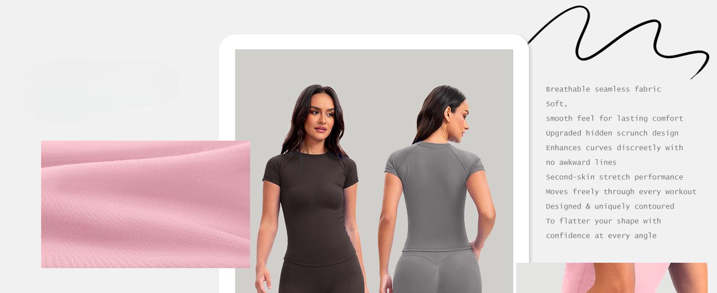 Butt Lifting Leggings for Women Hidden Scrunch Seamless Workout Leggings Mid Low Waist Tummy Control Gym Yoga Pants