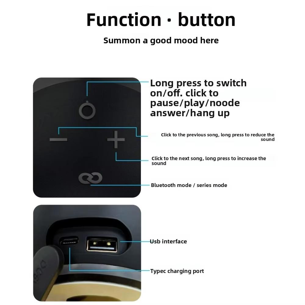 Small Bluetooth Speaker, RGB Mini Wireless Subwoofer with Spherical Design, Compact & Powerful for Home and Outdoor Use