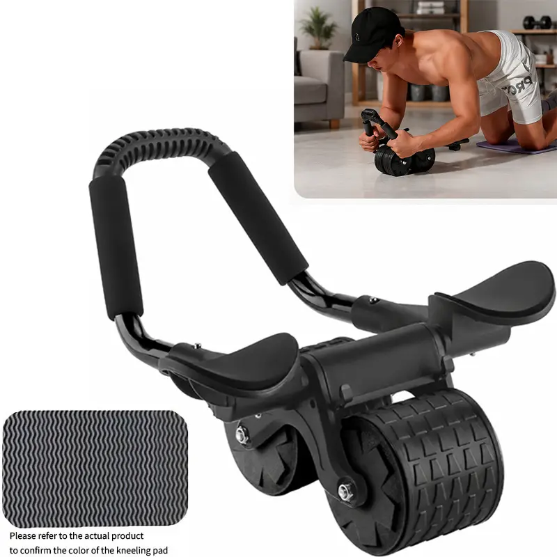 Elbow Support Ab Roller Wheel, Dual-Wheel Ab Wheel Core Trainer for Ab Workout And Abdominal Exercises, Core Strength Training Equipment for Home Gym Fitness, Ab Exercise Roller for Abs Training