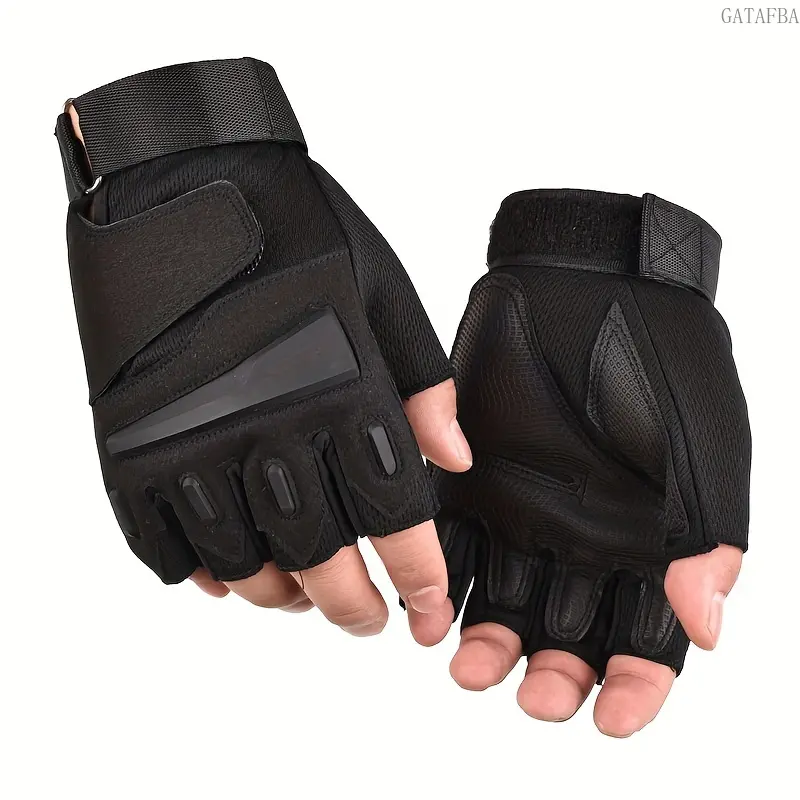 Unisex Half-Finger Cycling Gloves - Ambidextrous, Breathable, Anti-Slip, Shock-Absorb Easy Grip Outdoor Activity Mittens for Biking, Climbing, Easy Grip Glove, Outdoor Activity Gloves