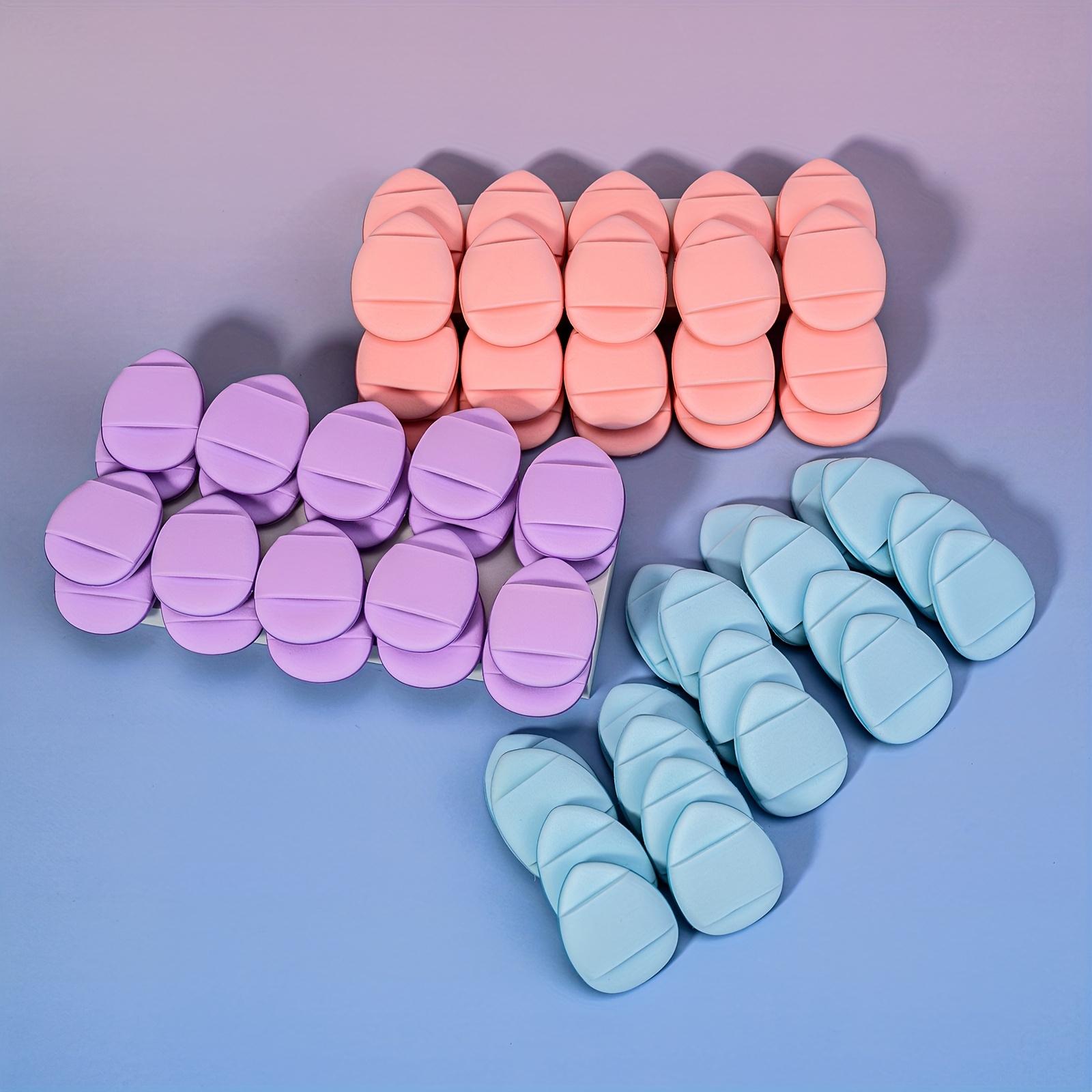 15/30/90pcs Mini Air Puff Sponges, Nonlatex Mixed Sponges, Air Cushion Puffs, Makeup Sponges, Hydrophilic PU, Unscented, Suitable for Liquid Foundation, Powder, Concealer, for all Skin Types