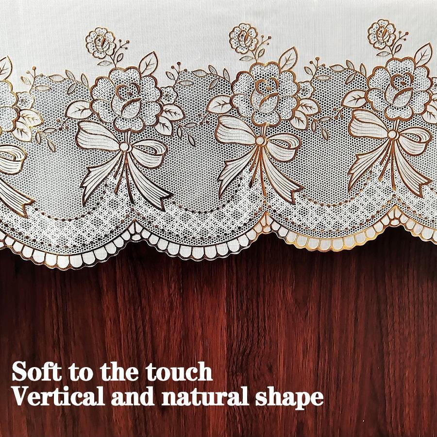 Floral Pattern Tablecloth, 1 Count Rectangular Table Mat, Waterproof & Oil-proof Tablecloth, Decorative Tablecloth for Home Kitchen Dining Room, Portable Tablecloth, Picnic Table Cover