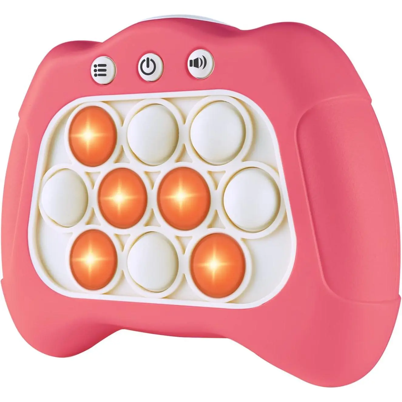 Pop The Target! Handheld Speed Ph Game Machine: Fun Multiplayer Game for Family. Sensory Fidget Christmas Toys Gifts for 6 7 8 9 10 11 12 Years Old Kids Road Trip Car Games Kids Pink
