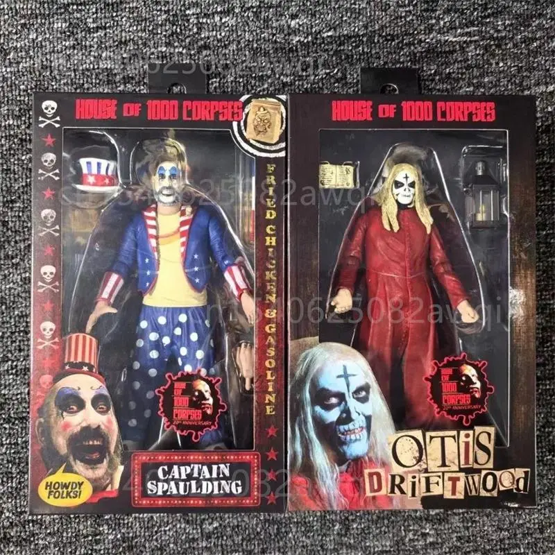 Figure Otis Driftwood Captain Spaulding Action Figure House Of 1000 Corpses 20th Anniversary Howdy Folkst Model Toys Gift
