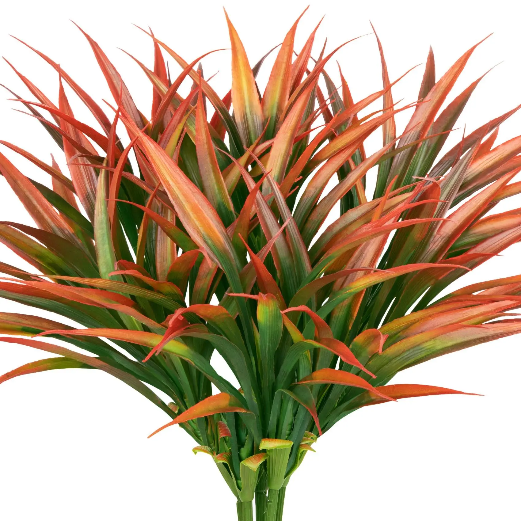 20 Pcs Fake Outdoor Plants, Decorative Fake Plant, Artificial Grass Greenery Stems, Faux Plastic Plants, UV Resistant, Home Decor for Garden, Porch, Patio, Window
