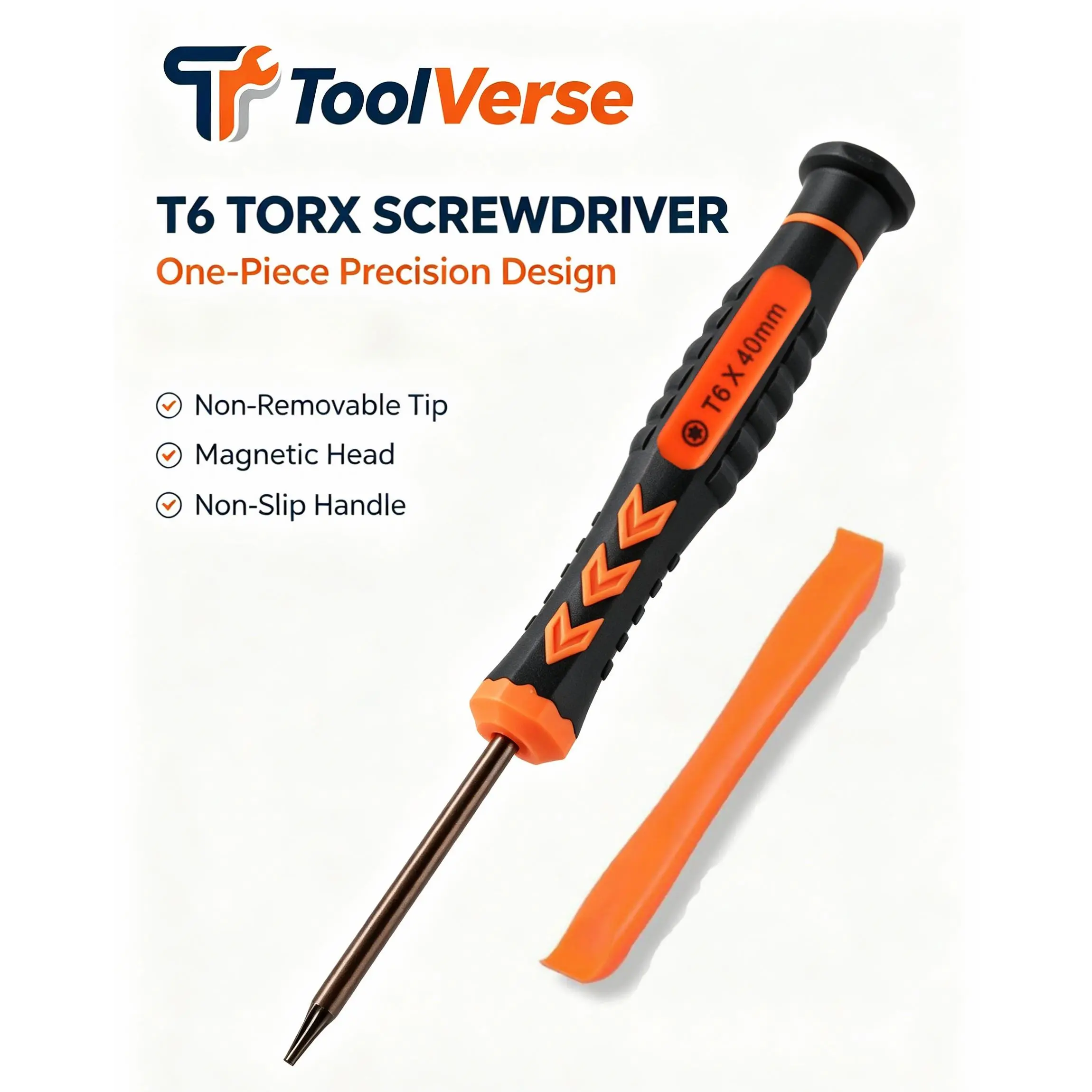ToolVerse| T6 Screwdriver, Magnetic Torx Screwdriver with Non-Slip Rubber Handle, Precision Screw Driver for Phone, Camera, Laptop, Eyeglass and Electronics Repair