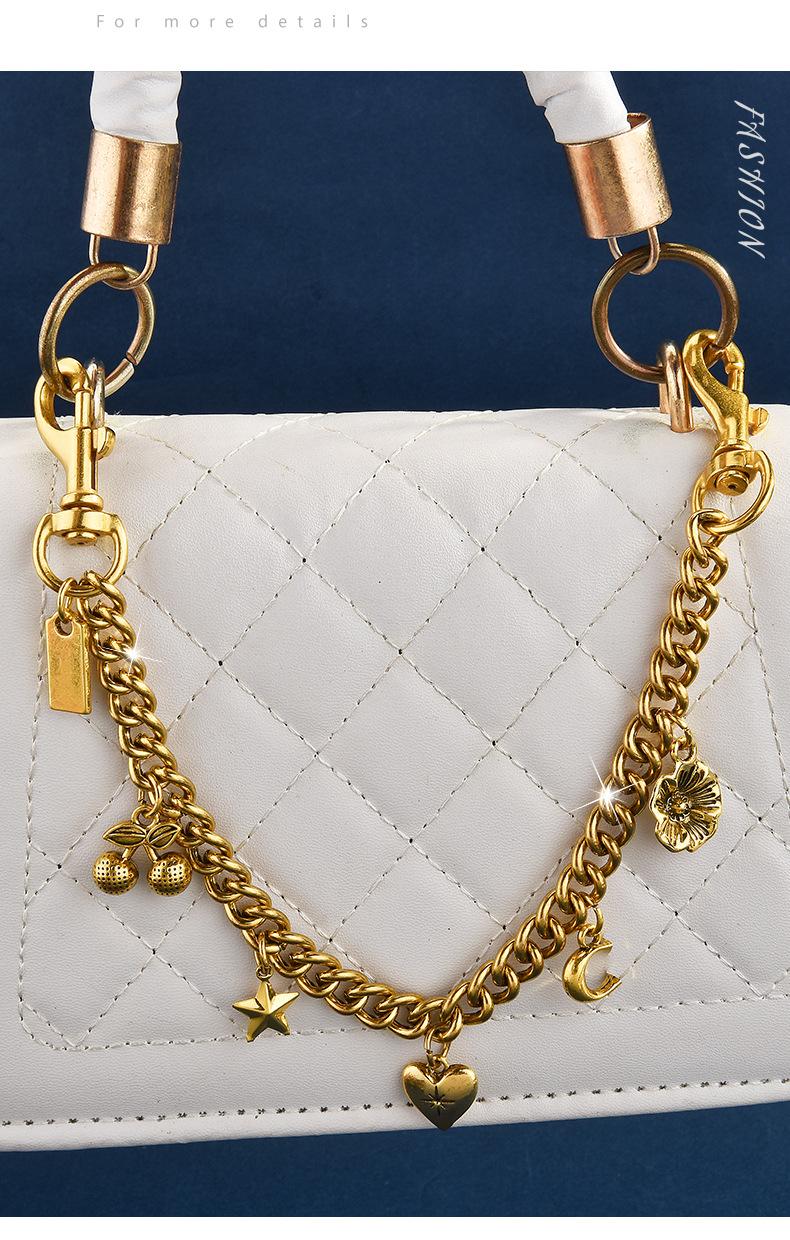 Bag Charm Keychain-purse charms for handbags Bag Extender & Jeans Chain, bag charms for handbags, Purse Accessories For Women(28cm) replacement extension  Purse Accessorie  Crossbody bag, extension chain, tote bag, handbag, bag chain