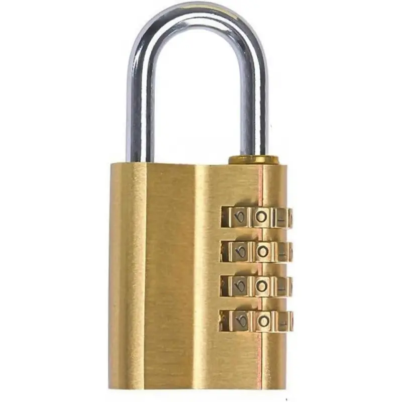 Padlock,1 Pack Combination Lock-Solid Brass Copper Security Padlocks Password Combination Code Lock for Gym Digital Locker Suitcase Drawer Lock Hardware by H Home-AMRT
