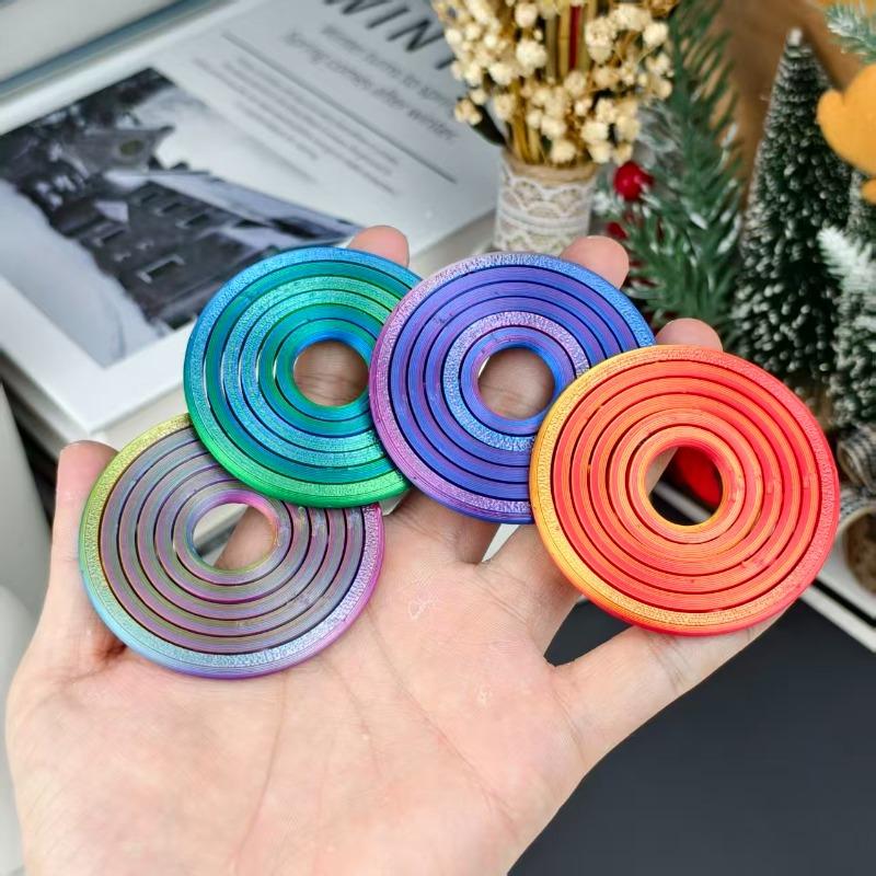 1/4 Fingertip Spinner Stress Relief Toy - 3D Printed Stress Relief Gadget, Suitable for Children and Adults, Available in Multiple Colors - Portable Stress Relief Assistant, Office Essential, Holiday Gift