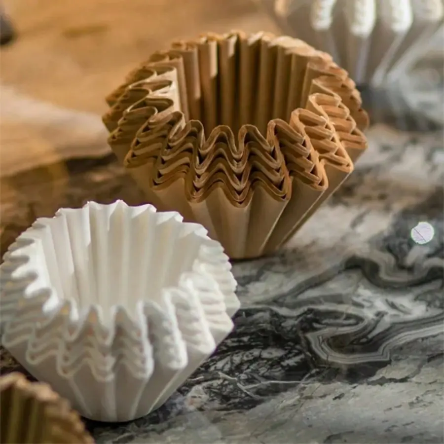 50 pieces of hand-brewed coffee filter paper, natural wood pulp, suitable for hand-brewed drip coffee maker/American coffee machine, can be used for recoil/drip filtration/brewing, essential coffee supplies