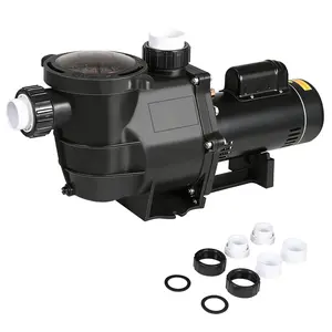 High Efficiency Pool Pump Replacement Heavy Duty 1.5 HP 3/4 HP Inground Above Ground Swimming Pool Pump Dual Voltage 115V 230V 6240 GPH Metal Housing Filtration Water Circulation Pump 1.5 2.0 NPT Port Corrosion Resistant