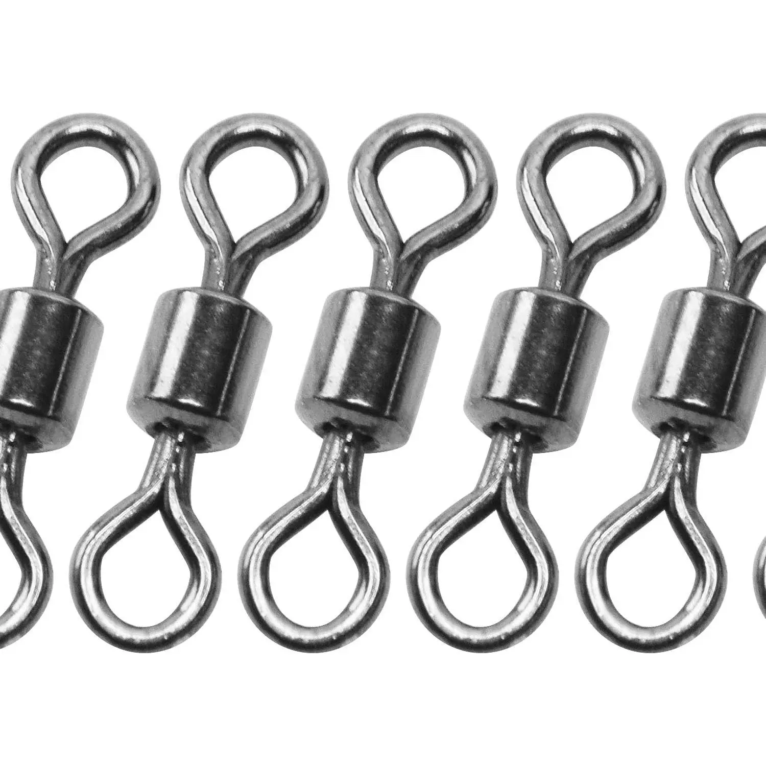 Fly Fishing  Swivels Stainless Steel Material Fishing Ball Bearing Swivels Hook line Connector Fishing Tackle Accessories 10LB-30LB