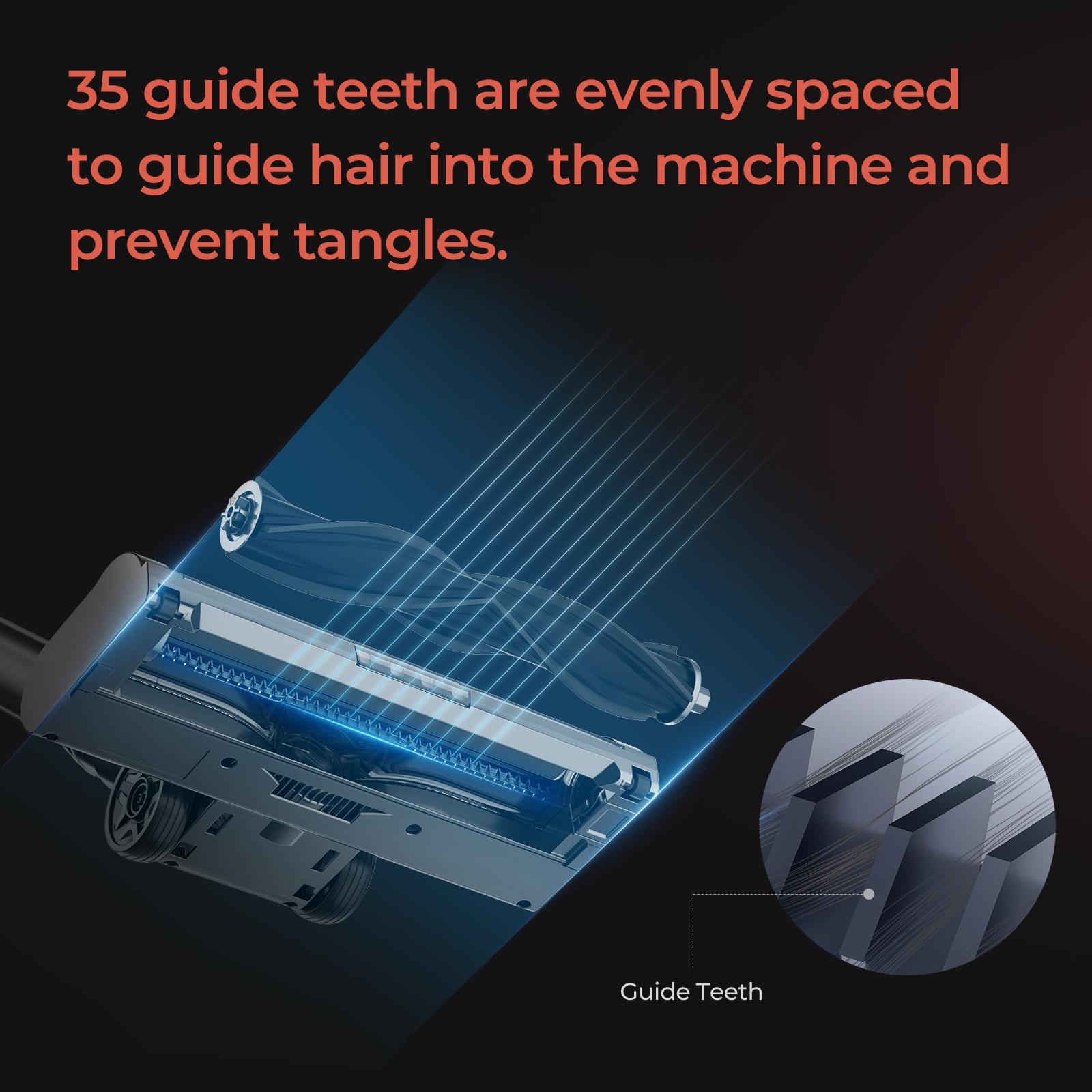 JIGOO C200 Cordless Vacuum Cleaner, 23KPa Suction, 40min Runtime, 2 Work Modes, Telescopic Metal Tube & LED Headlight