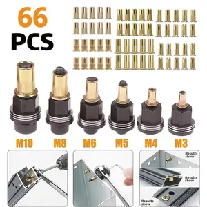 Professional Manual Rivet Tool, Supports Sizes 3 to 10, Heavy-Duty Design for Workshop Projects, Handheld Riveting Equipment, Hand Tools, Hardware