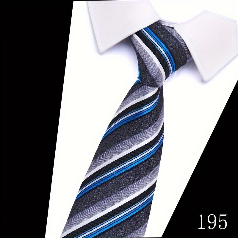 Classic 5-Piece Woven Necktie Set for Male Adults, Patterned Formal Fashion Accessories with Cufflinks and Tie Clip