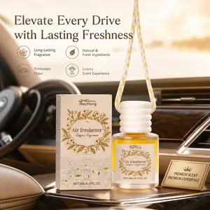 Hanging Car Air Freshener with Classic Cologne Scent, 8ml Liquid Odor Eliminator for Automobiles, Helps Alleviate Driving Fatigue
