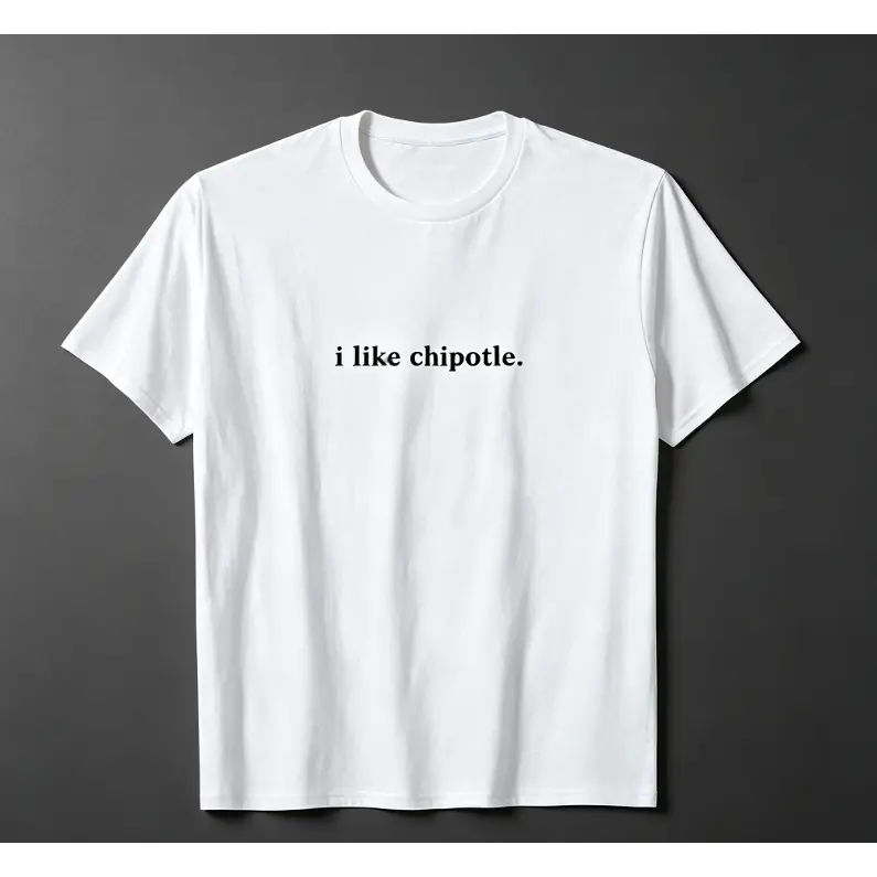 Funny I Like Chipotle Minimalist Design T-Shirt Small