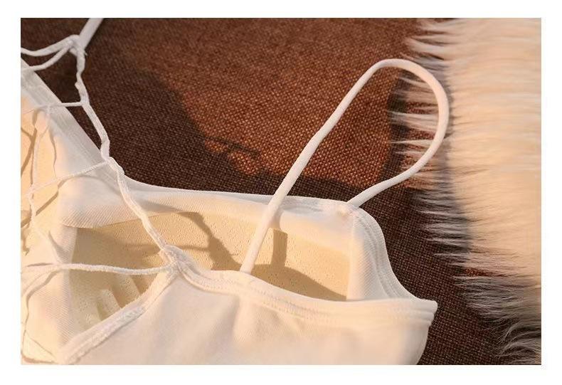 White Camisole Vest for Women Summer Inner Wear with Chest Pad Spider Web Beautiful Back Bra Integrated Sweet Spicy Girl TubeWomenswear Tops Workout Tops Spaghetti Strap Basic Workout Sets Women Sports Bra Casual Minimalist Short Sleeveless White Camisole Vest for Women Summer Inner Wear with Chest Pad Spider Web Beautiful Back Bra Integrated Sweet Spicy Girl TubeWomenswear Tops Workout Tops Spaghetti Strap Basic Workout Sets Women Sports Bra Casual Minimalist Short Sleeveless