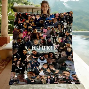1PC CNY Theme Collage Printed Throw Blanket 2D Flat Digital Print Durable Wrinkle Resistant Fabric All Season Use for AC Room Sofa Bed Office Nap Multiple Sizes Available Home Decor & Gift Idea
