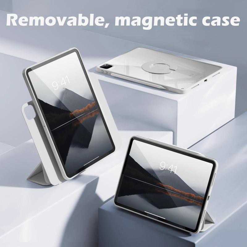 KENKE 2 in 1 Tablet Case with Detachable Tablet Holder, 1 Count Adjustable Tablet Cover with Stand, Tablet Mount Stand, Tablet & Computer Accessories for iPad Mini 7 6 10th Gen 7 8 9 Pro 11 Inch