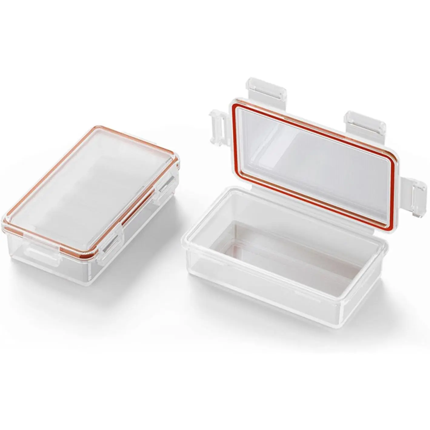 2 x 18650  Storage Case Holder Organizer Box Transparent 2 count