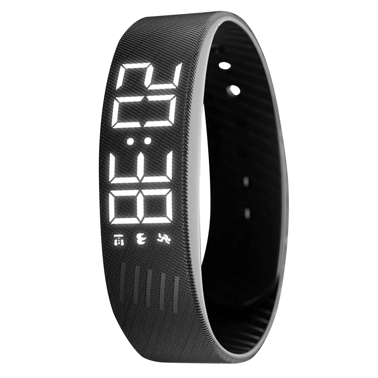 Wearable Silicone Compact LED Digital AlarmClock Bracelet - Waterproof, Snooze-Friendly, Adjustable Wearable Device withRunning Pedometer for Fitness Tracking,Wearable Devices